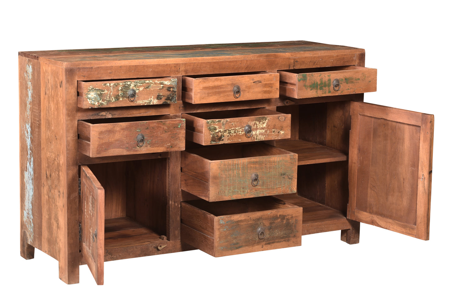 BUFFET 2 PORTES / 7 TIROIRS 130 CM