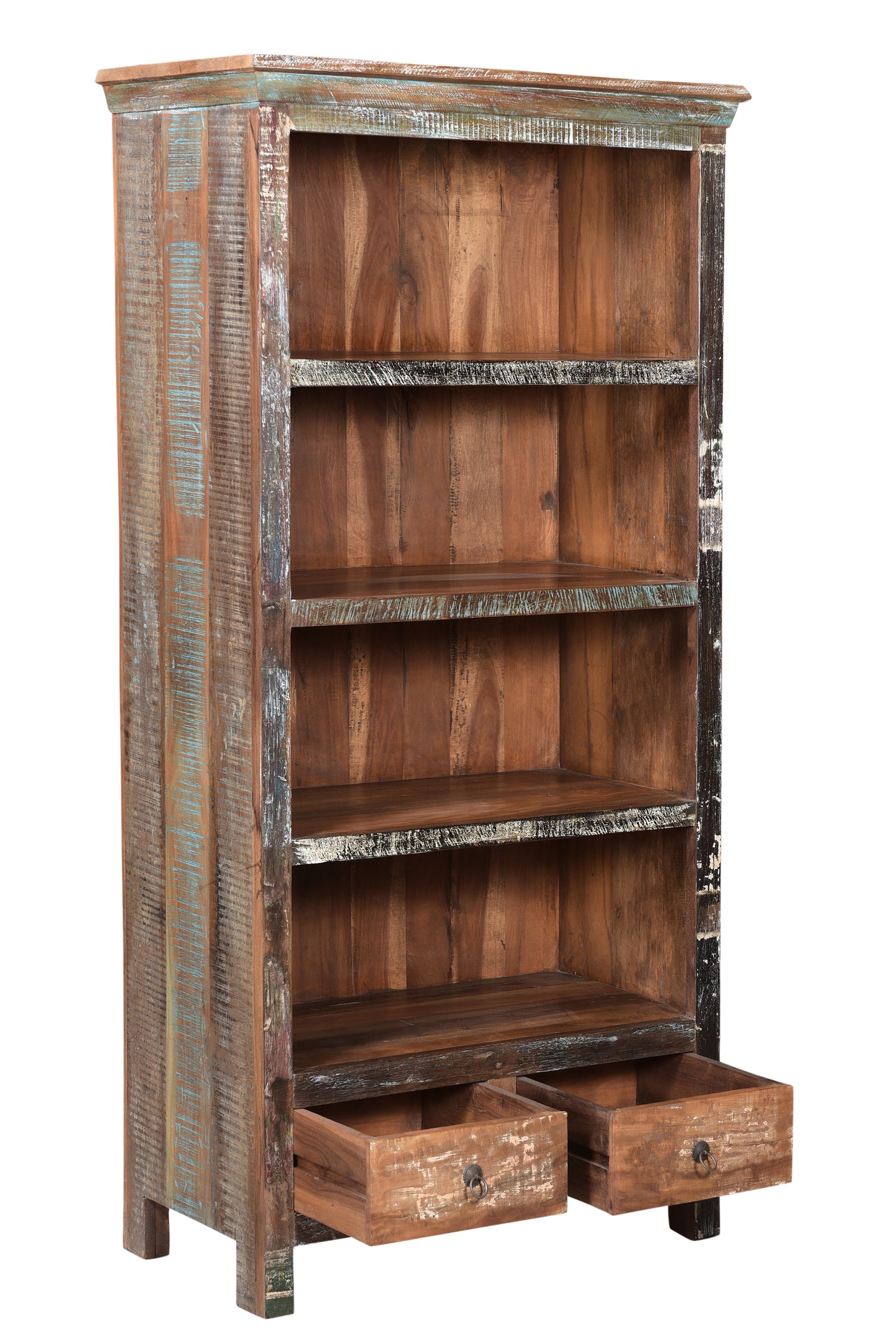 BIBLIOTHÈQUE 2 TIROIRS 90 CM