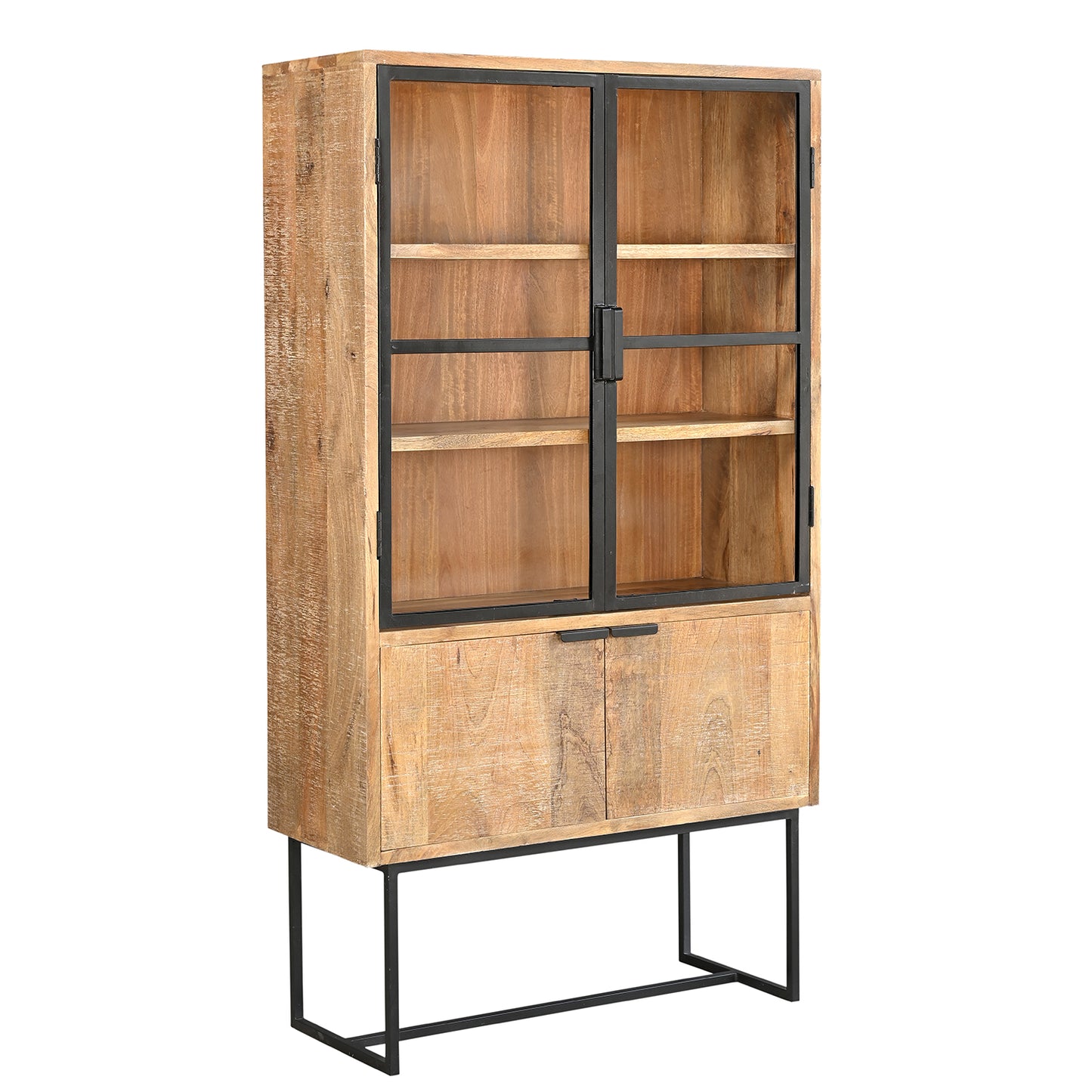 BIBLIOTHÈQUE / VITRINE 4 PORTES