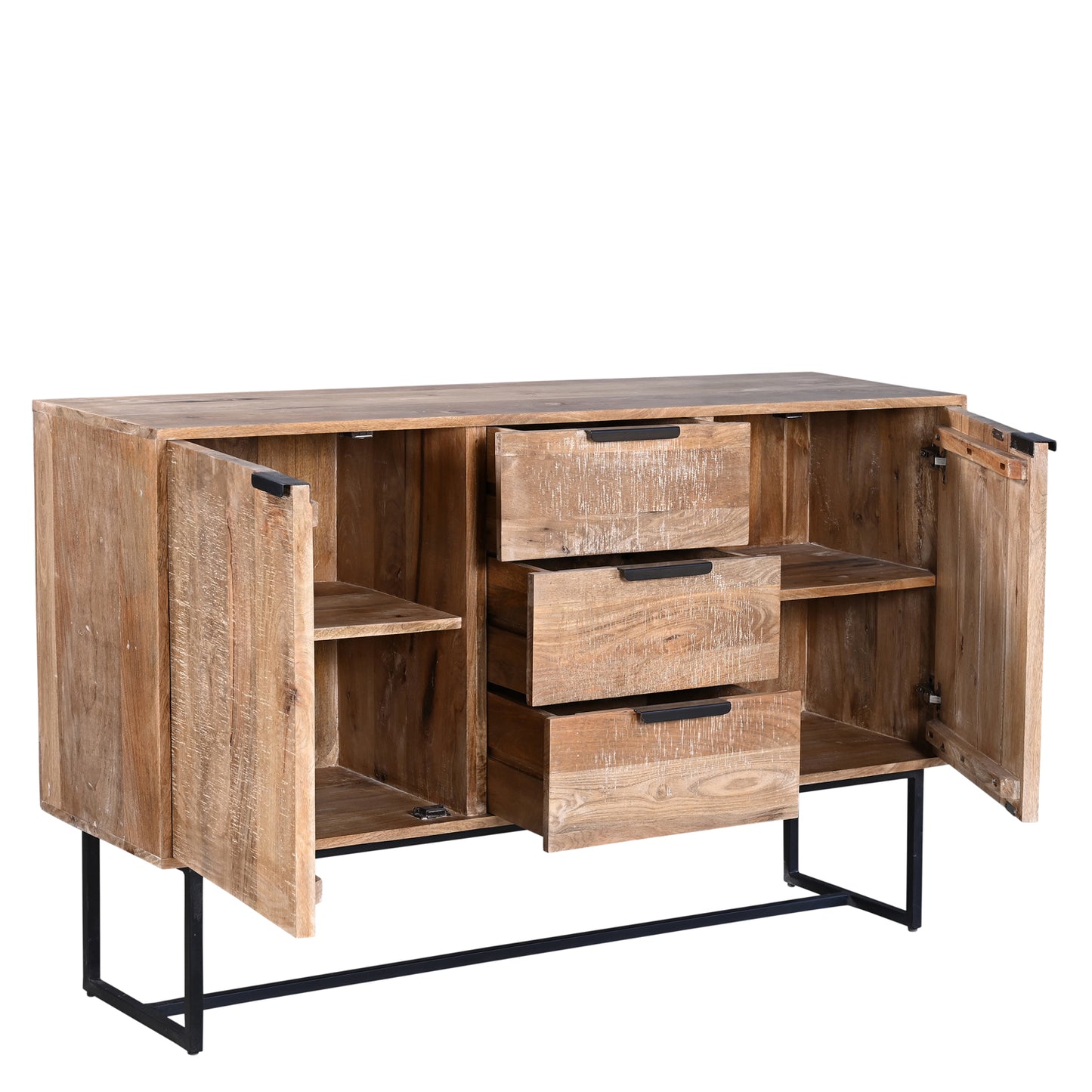 BUFFET 2 PORTES / 3 TIROIRS 140 CM