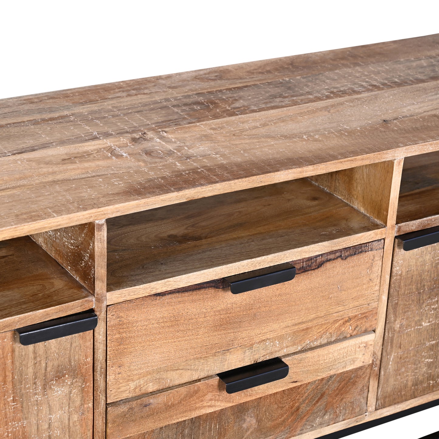 MEUBLE TV 2 PORTES / 2 TIROIRS 140 CM