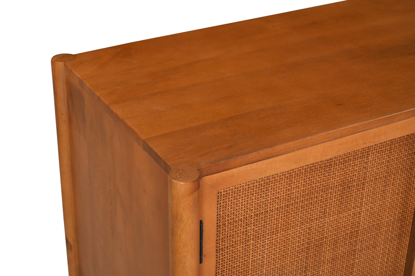 MEUBLE TV 2 PORTES EN ROTIN 140 CM