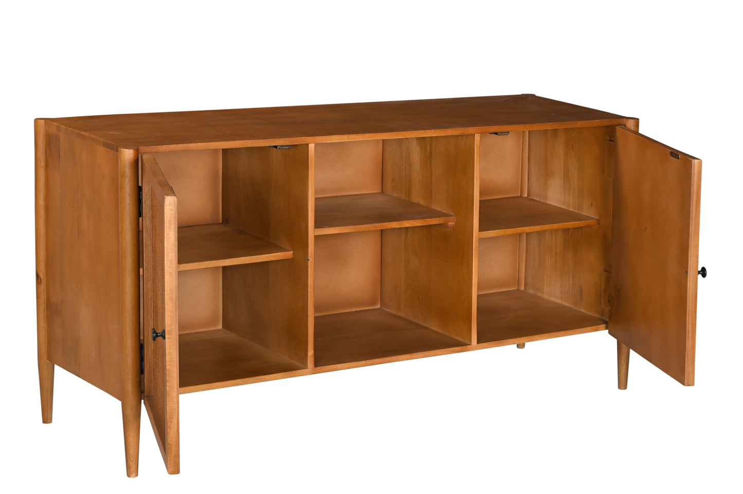 MEUBLE TV 2 PORTES EN ROTIN 140 CM