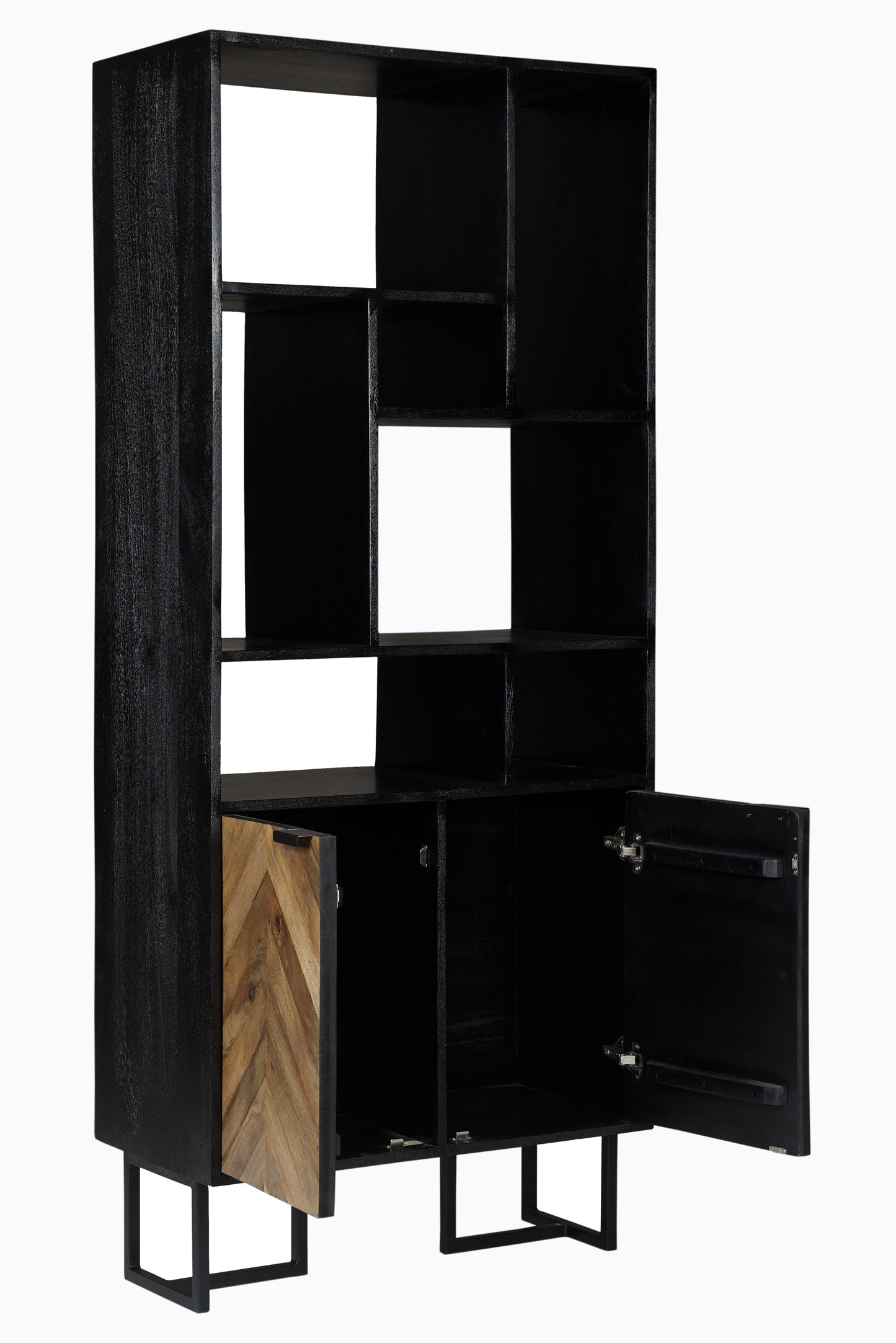 BIBLIOTHÈQUE 2 PORTES 80 CM