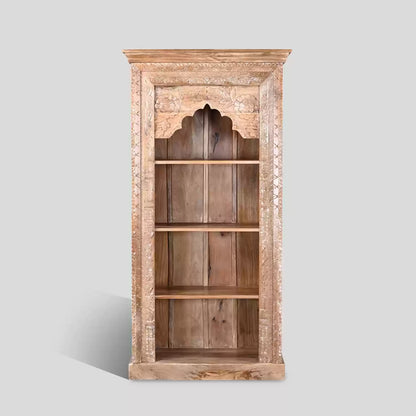 BIBLIOTHÈQUE INDIENNE SCULPTÉE 90 CM