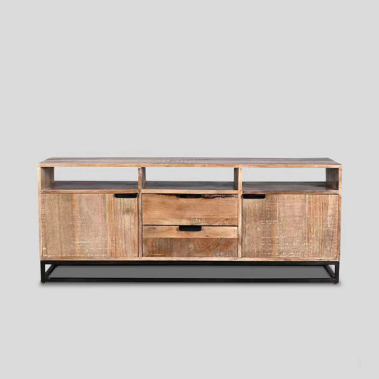 MEUBLE TV 2 PORTES / 2 TIROIRS 140 CM