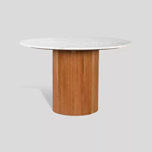 TABLE À MANGER RONDE EN MARBRE 120 CM