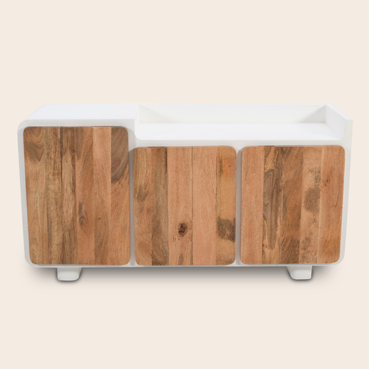 BUFFET 160 CM EN MDF ET MANGUIER MASSIF