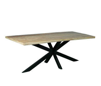 TABLE À MANGER INDUSTRIELLE PIEDS MIKADO 200CM