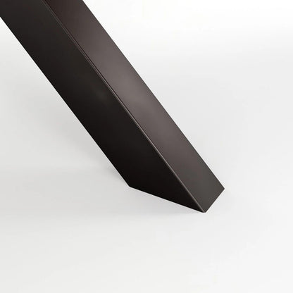 Table à Manger Ronde 120cm Bois Manguier Massif - Pieds Métal Noir Style Industriel