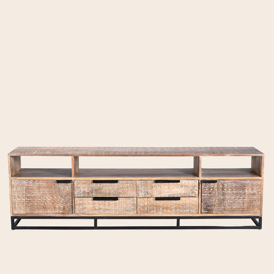 MEUBLE TV 2 PORTES  / 4 TIROIRS 180 CM