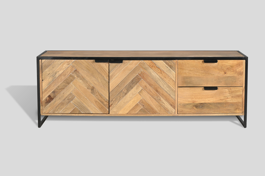 MEUBLE TV 2 PORTES/ 2 TIROIS 160 CM