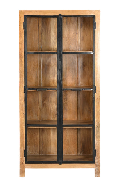 BIBLIOTHÈQUE  / VITRINE 2 PORTES