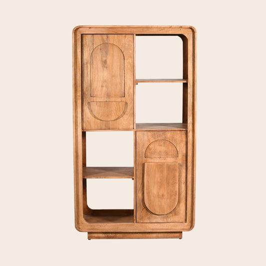 BIBLIOTHÈQUE 2 PORTES 100CM