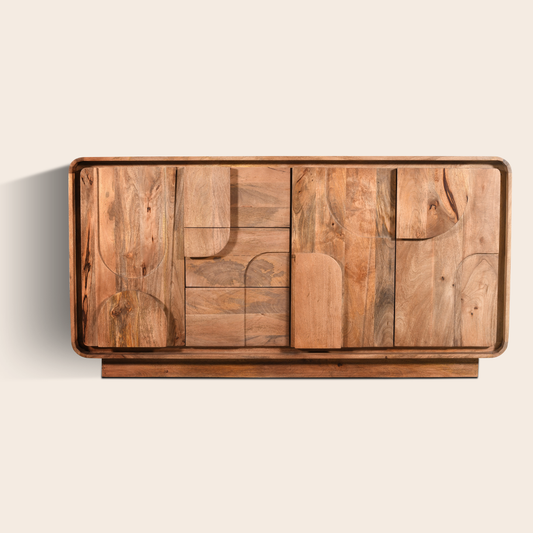 BUFFET SCULPTÉ 3 PORTES 160CM