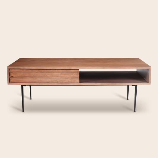 TABLE BASSE 2 TIROIRS 120CM